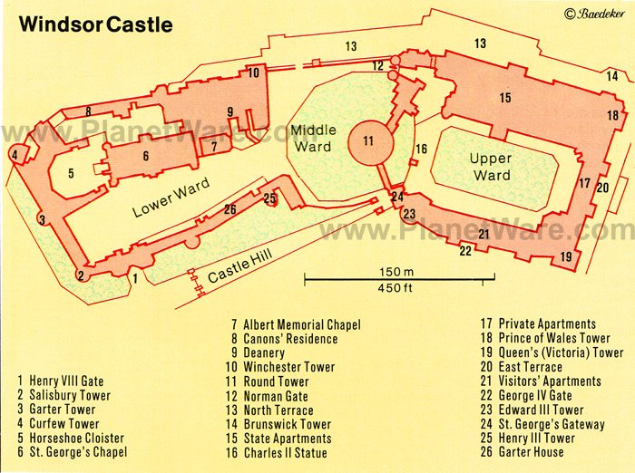 Windsor Castle - Floor plan map