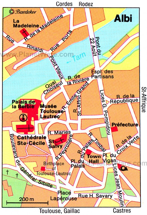 Albi Map - Tourist Attractions