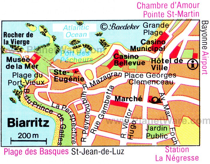 Biarritz Map 