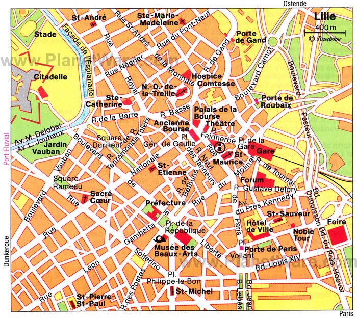 Lille Map - Tourist Attractions
