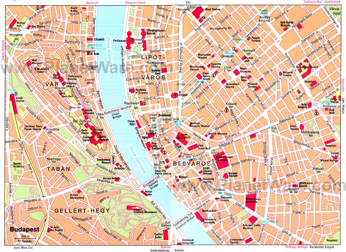 Budapest Map - Tourist Attractions
