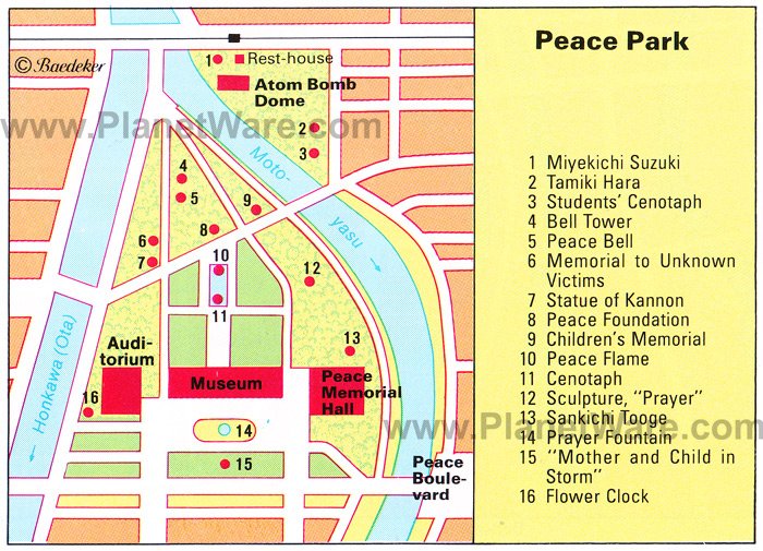 Peace Park Map 