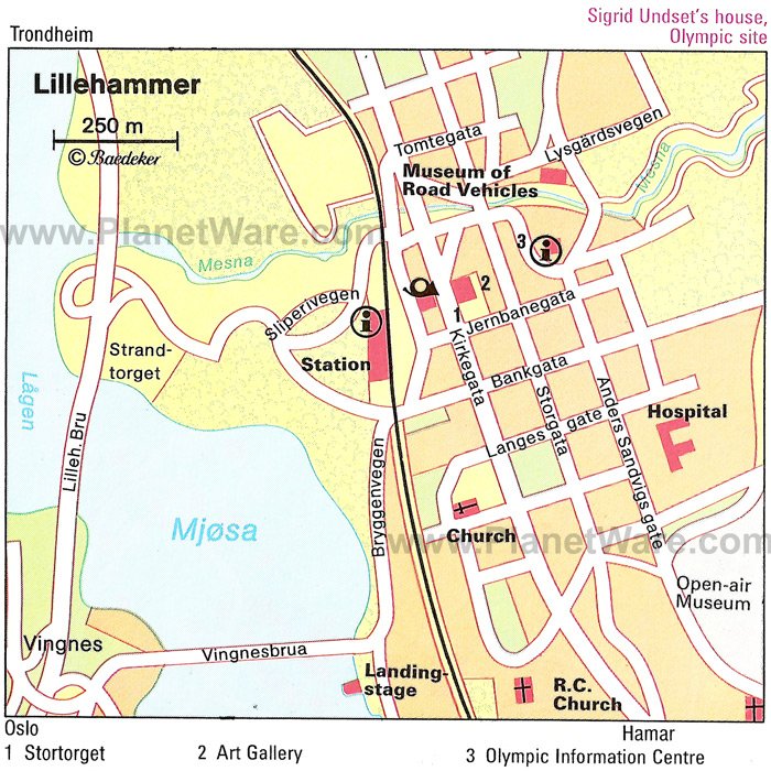 Lillehammer Map - Tourist Attractions