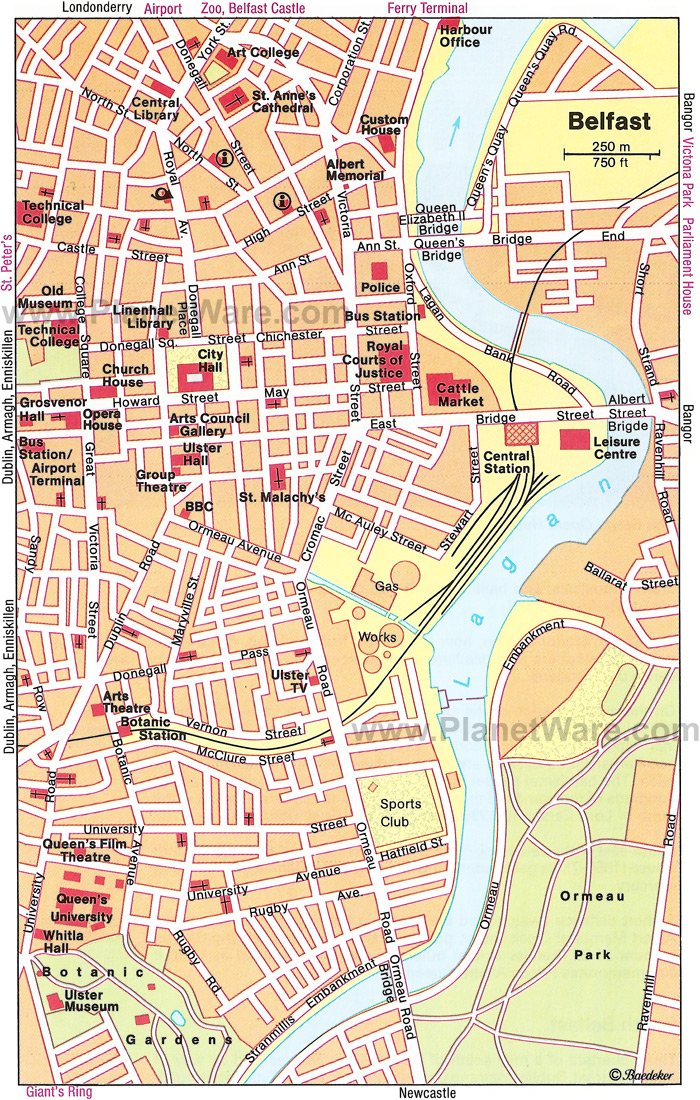 map of belfast city 14 Top Rated Tourist Attractions In Belfast Planetware map of belfast city