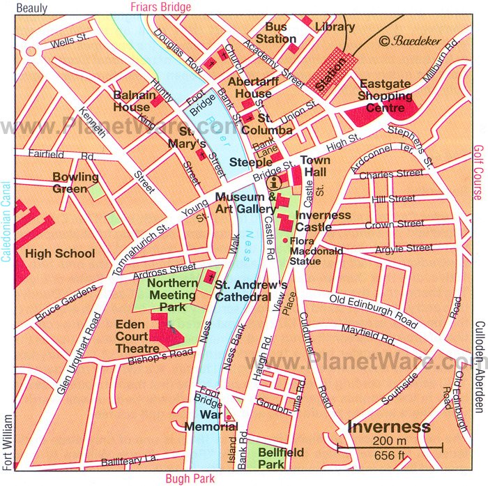 map of inverness city centre 12 Top Rated Tourist Attractions In Inverness The Scottish map of inverness city centre