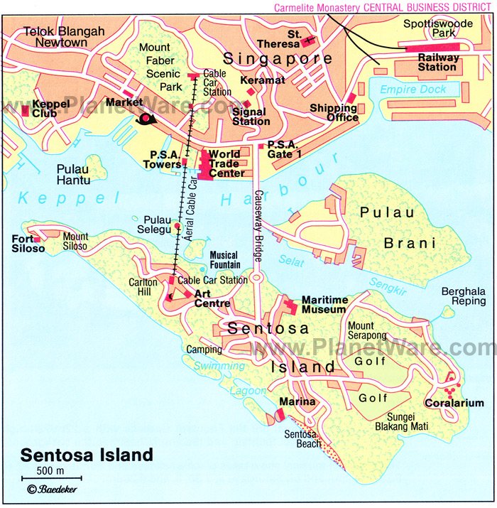 Sentosa Island Map 