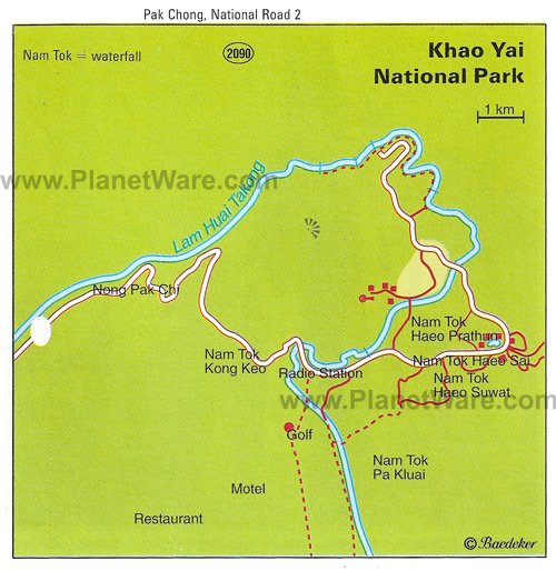 Khao Yai Tourist Map