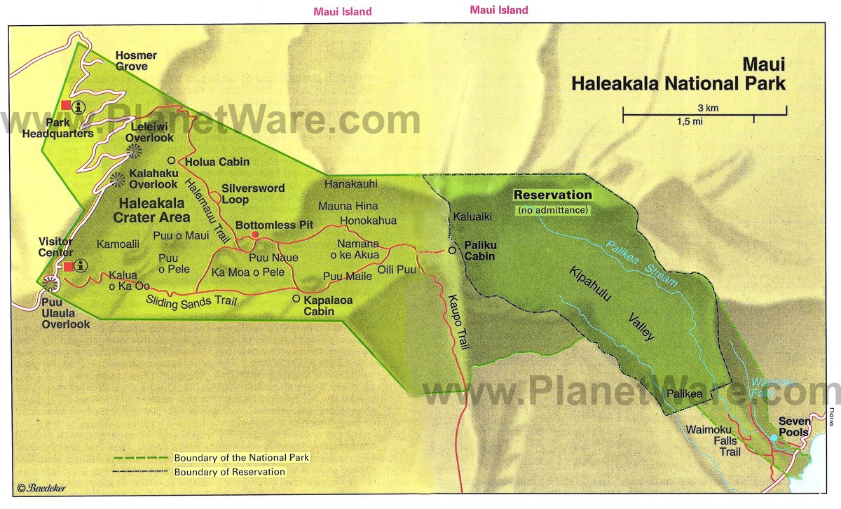Haleakala National Park - Floor plan map