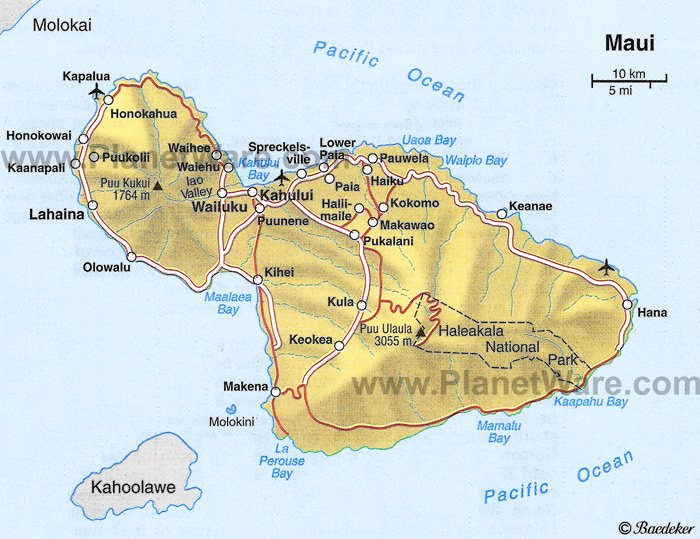 Printable Map Of Maui - World Map