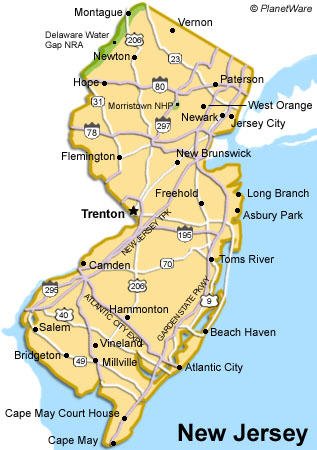 new jersey travel map