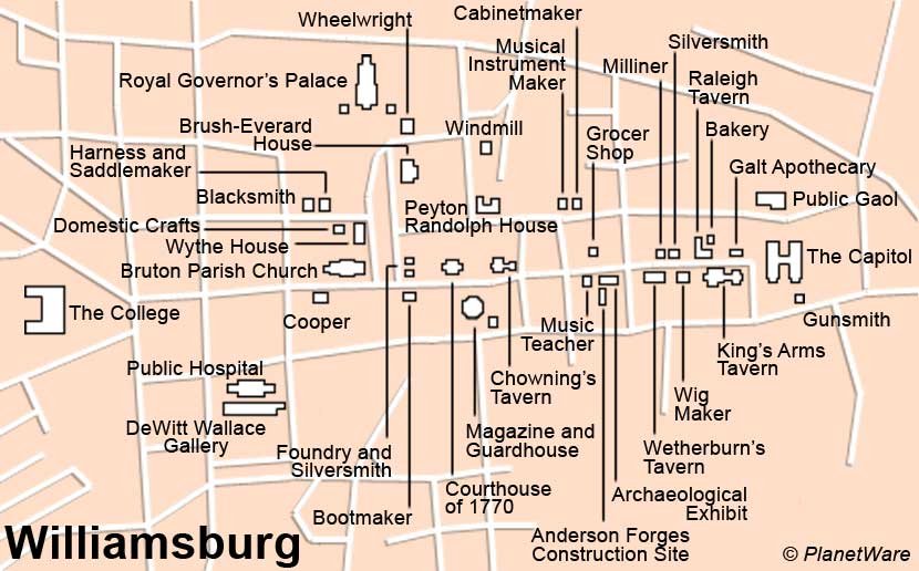 Williamsburg - Floor plan map