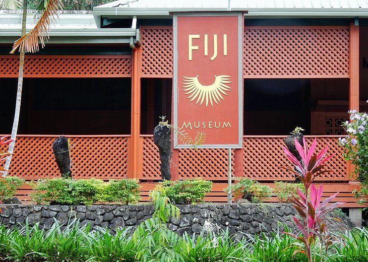 Ocean-going boat in Fiji Museum