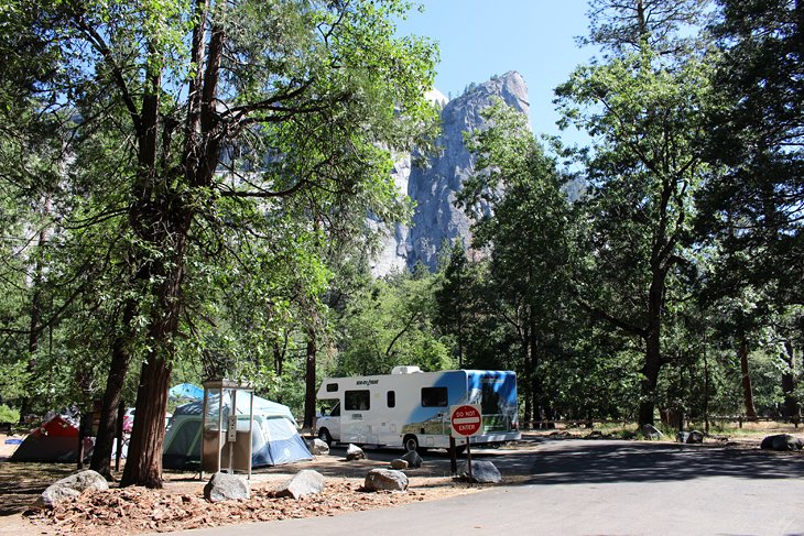 California Yosemite Lower Pines Campground 