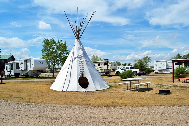 South Dakota Interior Badlands Interior Motel And Campground Teepee 