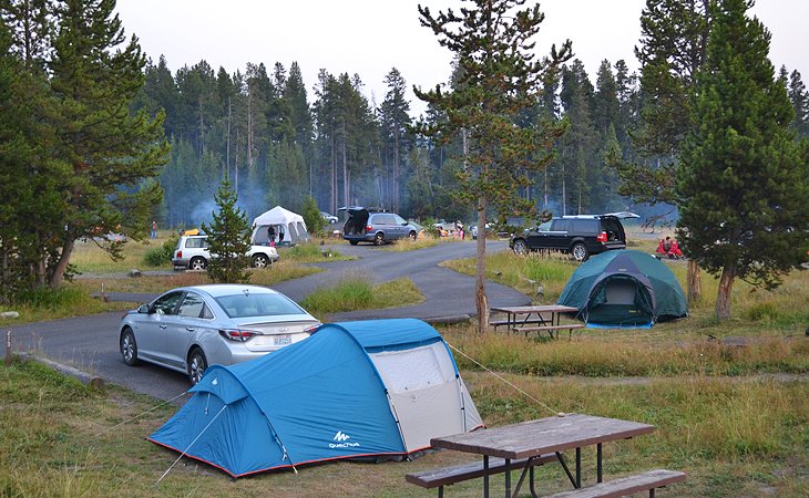 Wyoming Yellowstone National Park Bridge Bay Campground 