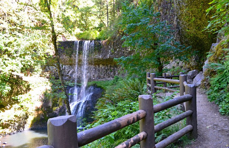 Oregon Sublimity Best Hiking Trails Trails Silver Falls State Park Trail Of Ten Falls 