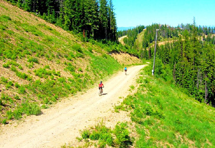 Mountain biking at Silver Mountain