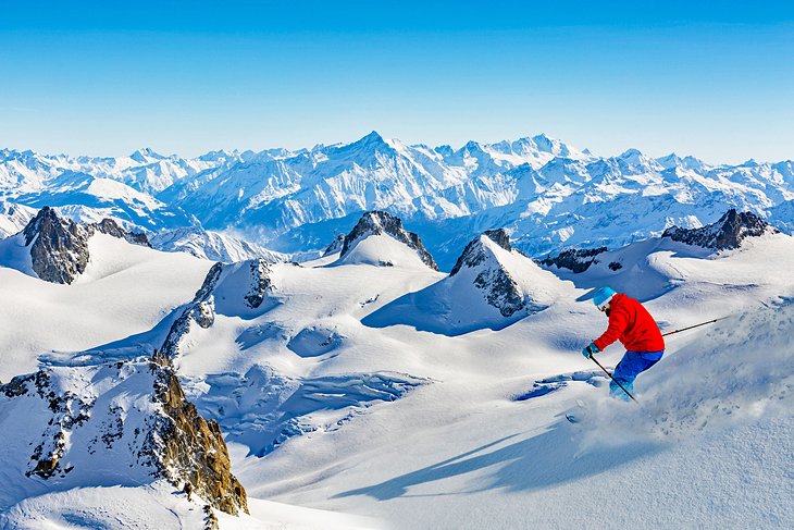Europe Ski Resorts France Chamonix Skiing 