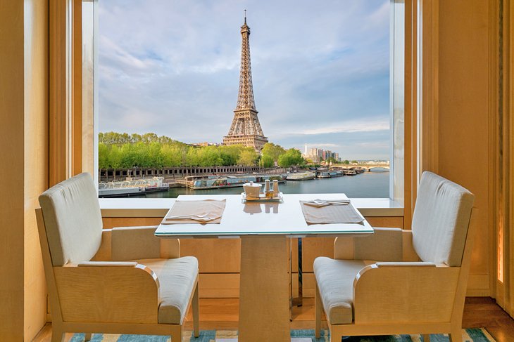 The restaurants at The Eiffel Tower in Paris France