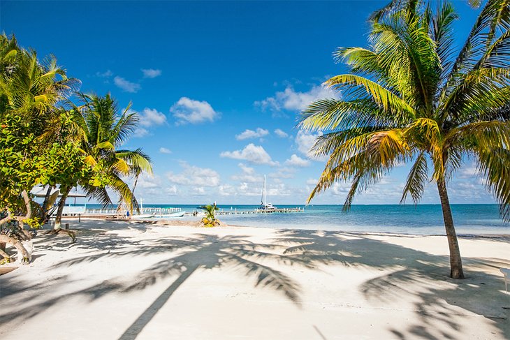Best Beaches In Belize Map