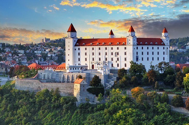 Bratislava Castle at sunset