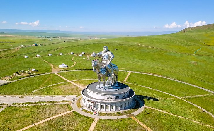 Genghis Khan statue in Ulaanbaatar