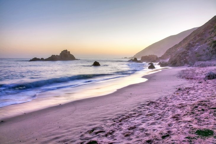 Pfeiffer Beach at dusk