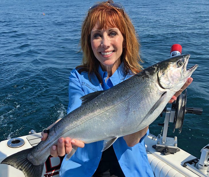 Michigan Atlantic Salmon Skein Fishing Bobbers Down! Crystal Clear sha