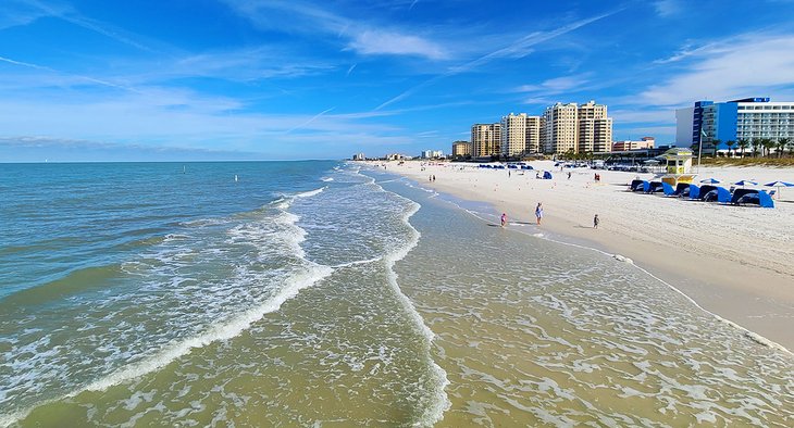 Florida Best Beaches On The Gulf Coast Clearwater Beach From Pier 