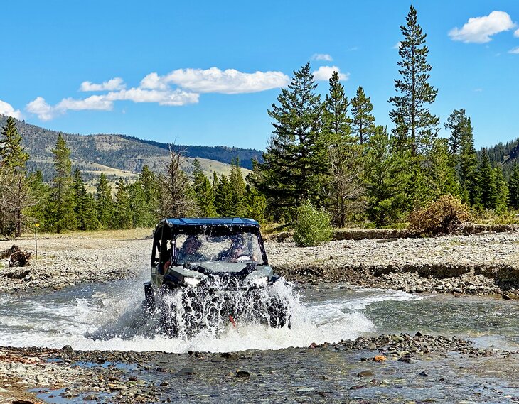 Four-wheeling near Cody