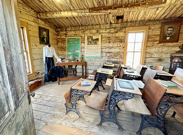 A schoolhouse at Old Trail Town