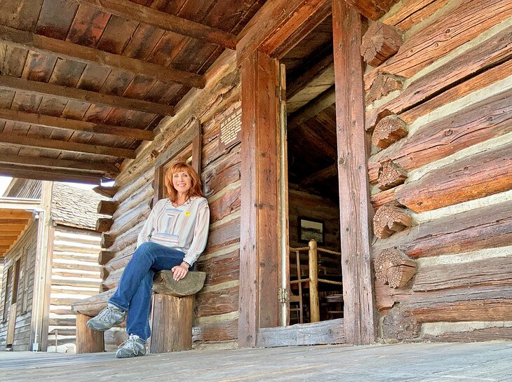 Author Anietra Hamper in Old Trail Town