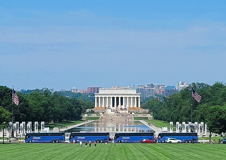 The Lincoln Memorial from the grounds of the Washington Monument