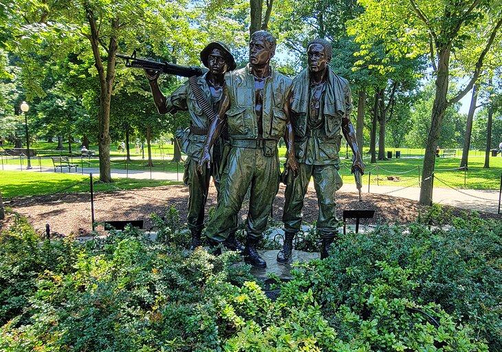 Three Servicemen statue