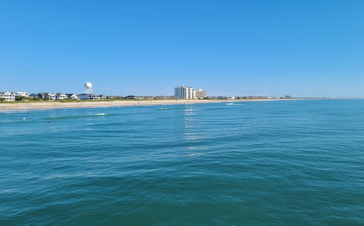 View of Wrightsville Beach from the end of Johnny Mercer's Fishing Pier