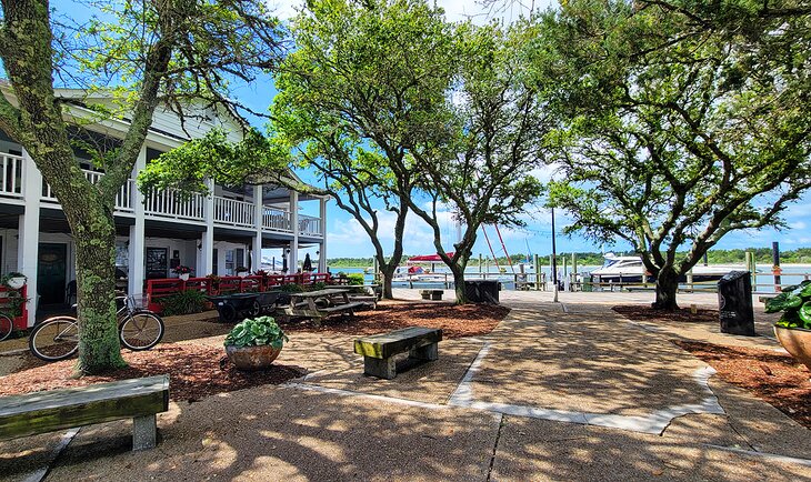 A park on the waterfront in Beaufort