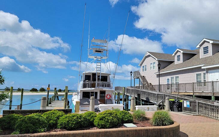 The waterfront in Morehead City