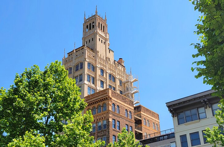 Buildings in downtown Asheville