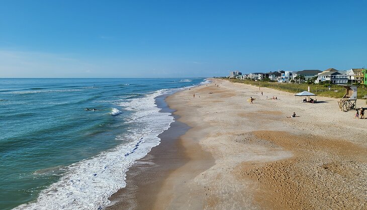 View over Wrightsville Beach from Johnnie Mercers Fishing Pier