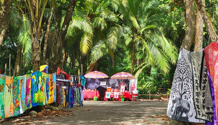 Goods for sale on a street in Dominical, Costa Rica