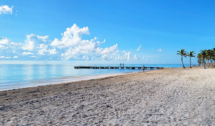 Morning on a beach in Cap Cana, Punta Cana, Dominican Republic