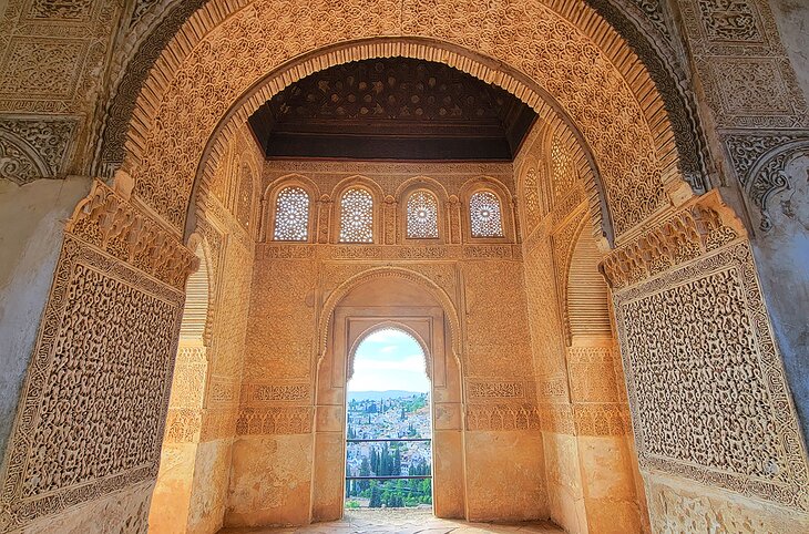 Interior detail at the Alhambra