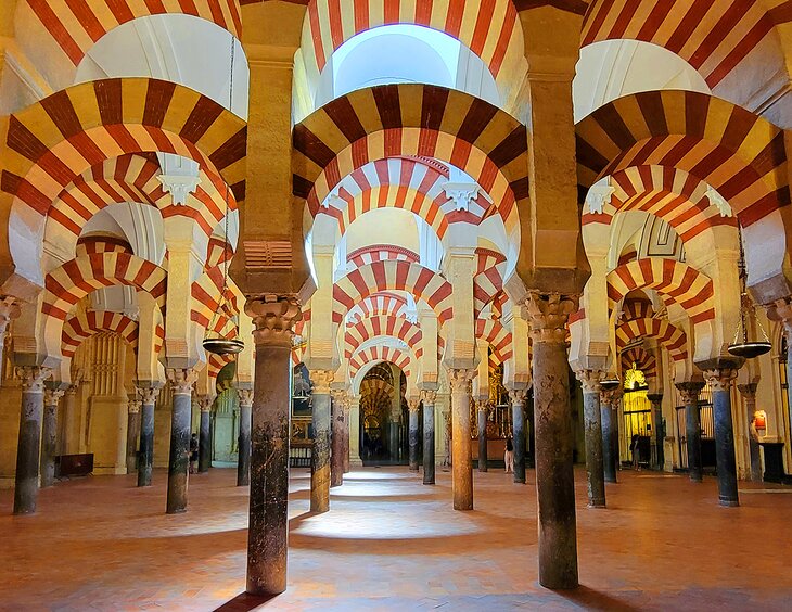 Interior of the Cordoba Mosque-Cathedral