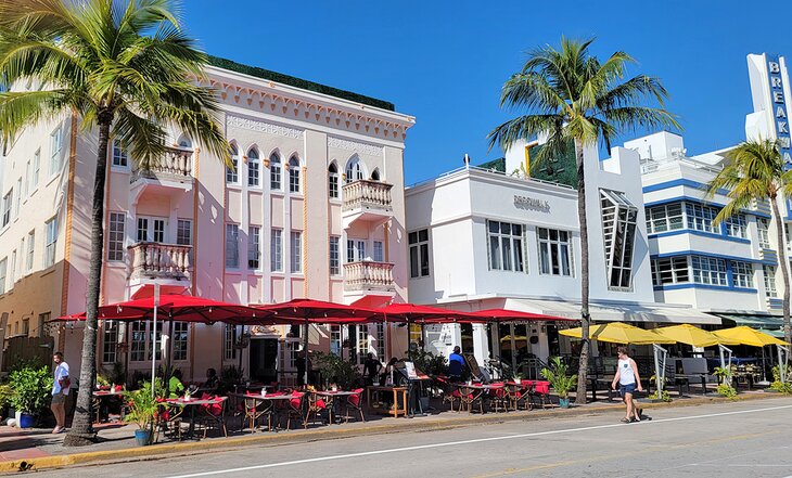 The Art Deco District in Miami Beach