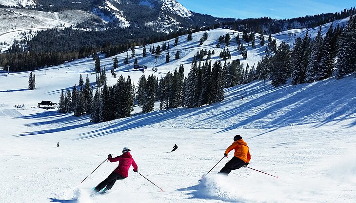 Skiing at Solitude Mountain Resort near Salt Lake City