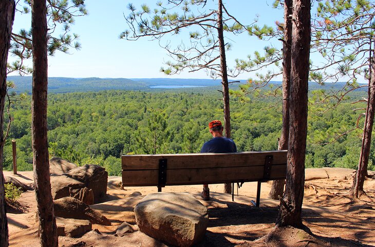 View from the Lookout Hiking Trail in Algonquin Provincial Park