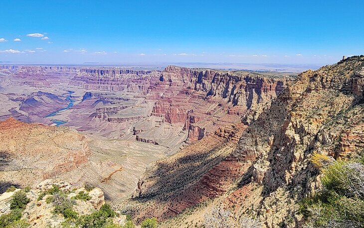 View from Navajo Point with Desert Tower in the upper right