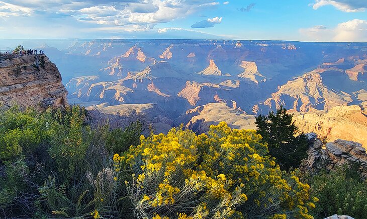 View over the Grand Canyon from the South Rim