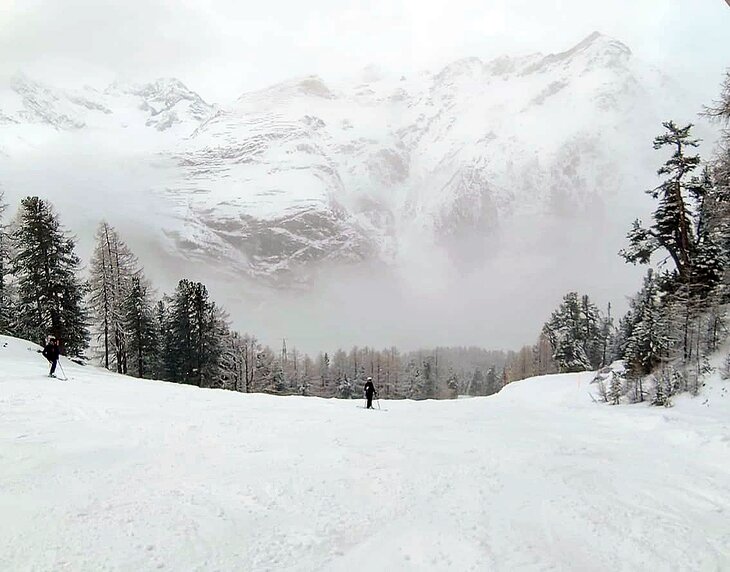 A powder day at Zermatt