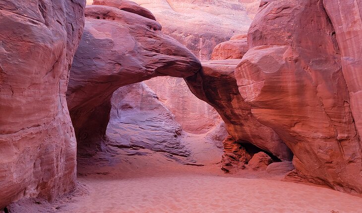 Sand Dune Arch in Arches National Park